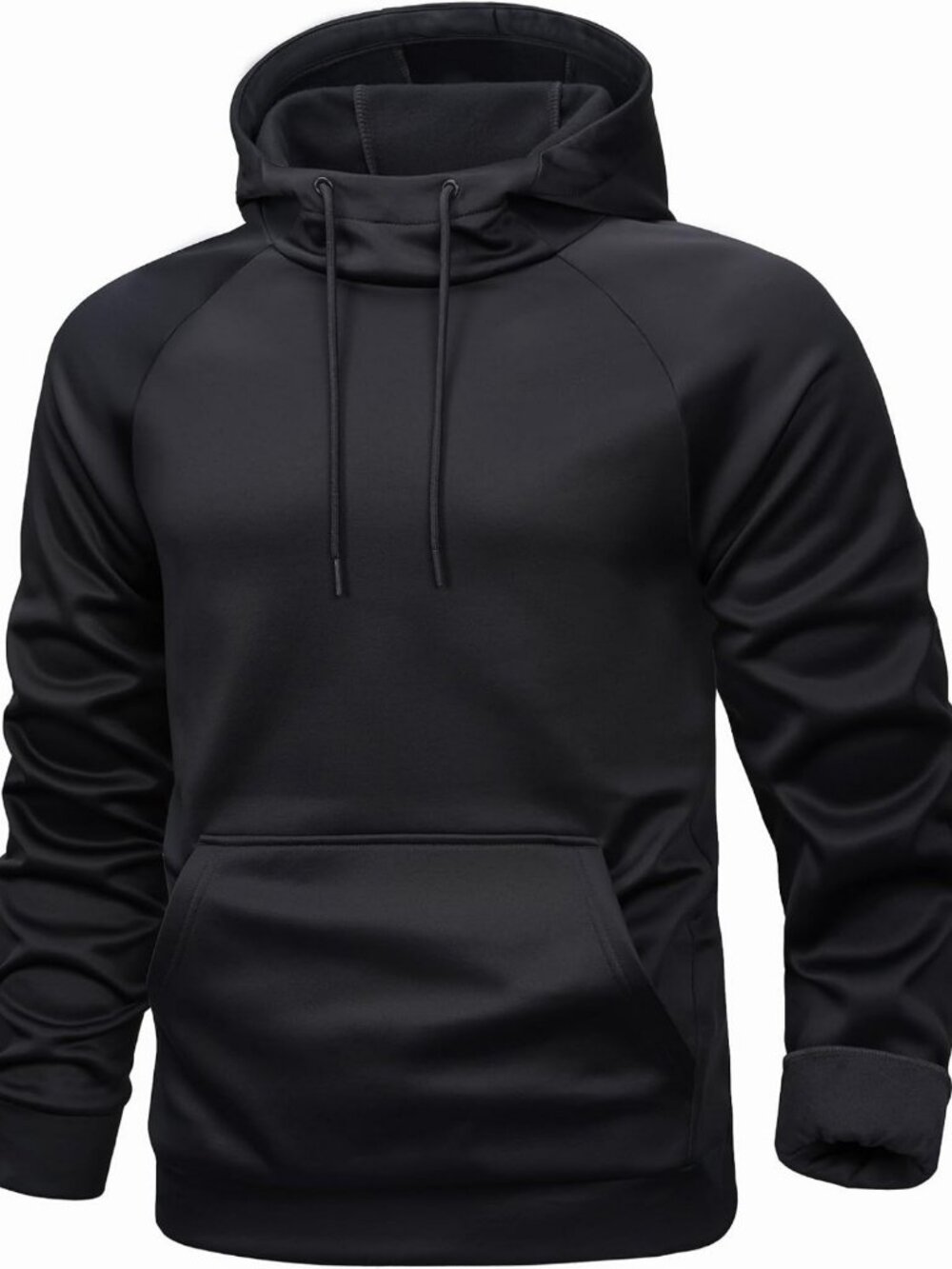 Cozy Fleece Lined Men's Hoodie | Casual Athletic Pullover with Kangaroo Pocket